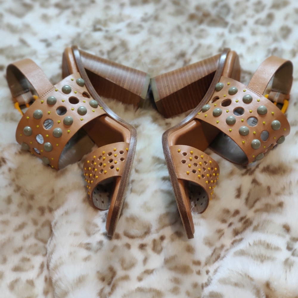 Donald J. Pliner Estee Block Heel Sandals Size 7.5M - Picture 6 of 13